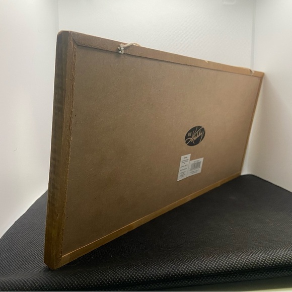 Elegant Fall Festive Purple Velvet Floral Wall Art with Natural Frame - Picture 4 of 5